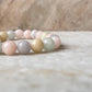 8MM Morganite Gemstone Bracelet for Love and Compassion  