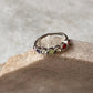 Seven Chakra Round Eternity Band 925 Sterling Silver Ring - Tarakaya Silver