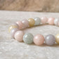 Pastel Morganite Natural Gemstone Bracelet for Loving Energy