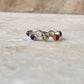Seven Chakra Silver 925 Sterling Band Ring
