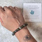 Polished Labradorite Beaded Bracelet 8MM for Aura Cleansing  
