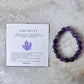 Amethyst Tumble 8MM Natural Crystal Bracelet