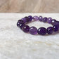 Amethyst Tumble 8MM Natural Crystal Bracelet