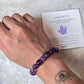Amethyst Tumble 8MM Natural Crystal Bracelet