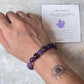 Amethyst Tumble 8MM Natural Crystal Bracelet