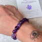 Amethyst Tumble 8MM Natural Crystal Bracelet