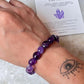 Amethyst Tumble 8MM Natural Crystal Bracelet