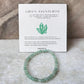 Green Aventurine Plain Round 4MM Crystal Bracelet