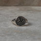 Moth Cosmic Engraved Signet 925 Sterling Silver Ring