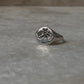 Moth Cosmic Engraved Signet 925 Sterling Silver Ring