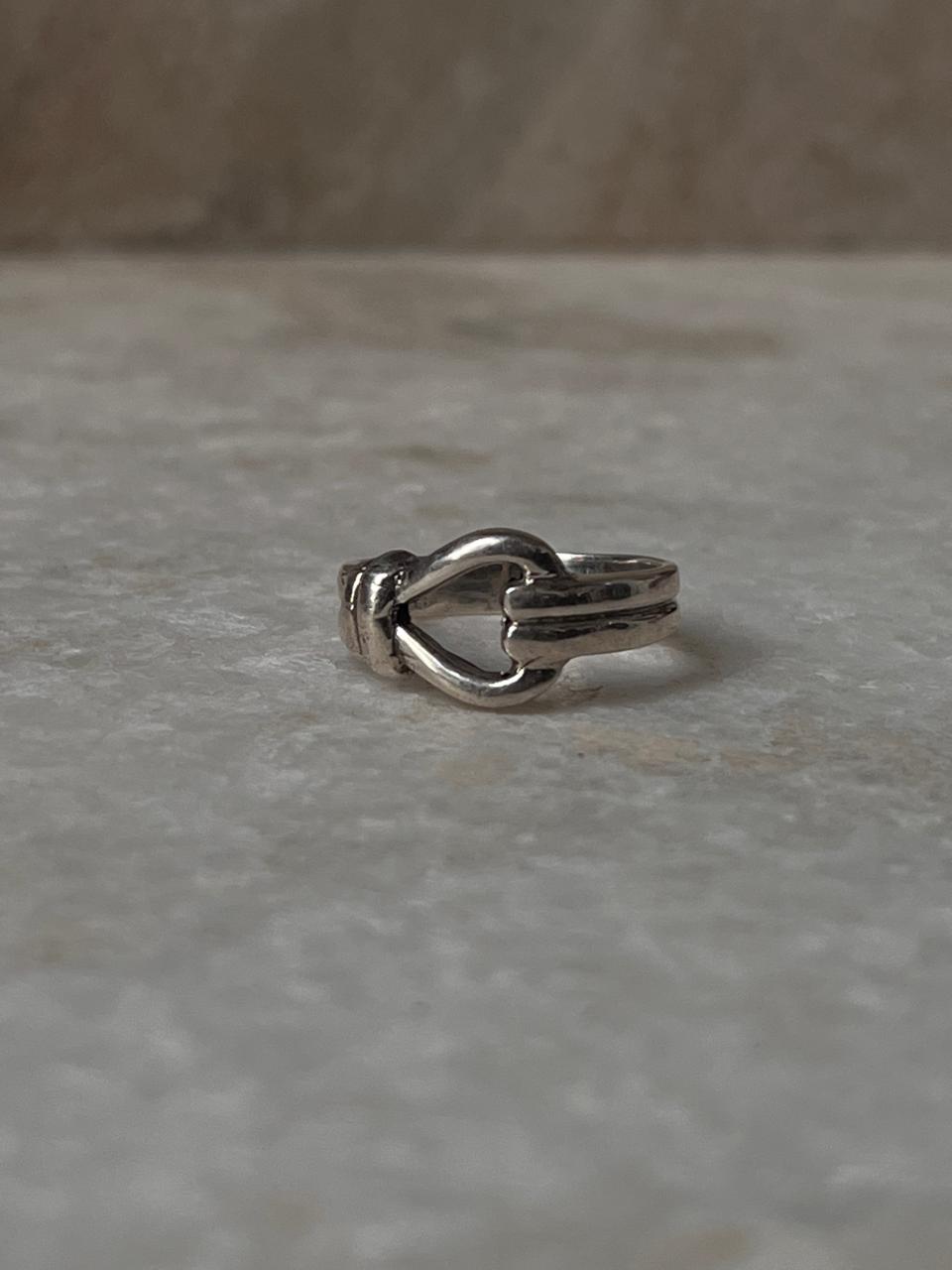Knot Unisex Band 925 Sterling Silver Ring
