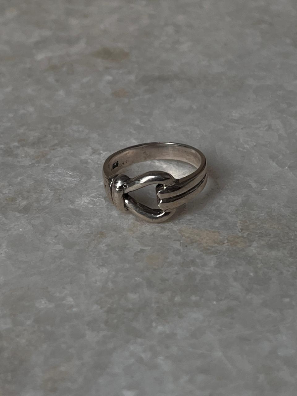 Knot Unisex Band 925 Sterling Silver Ring
