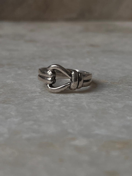 Knot Unisex Band 925 Sterling Silver Ring