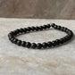 Pyrite Round Plain 4mm Natural Crystal Bracelet