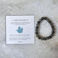 Natural Labradorite Healing Crystal Bracelet with Flash