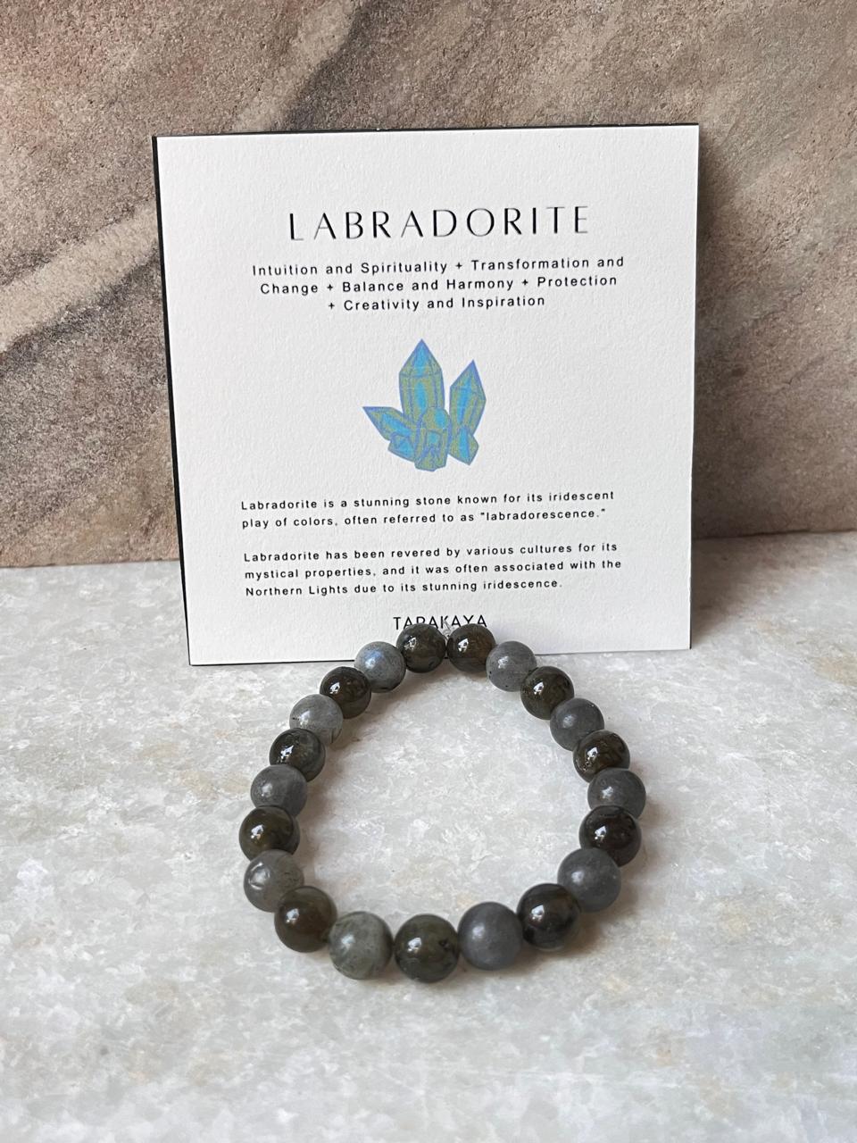 Handcrafted Labradorite Natural Stone Bracelet for Transformation  