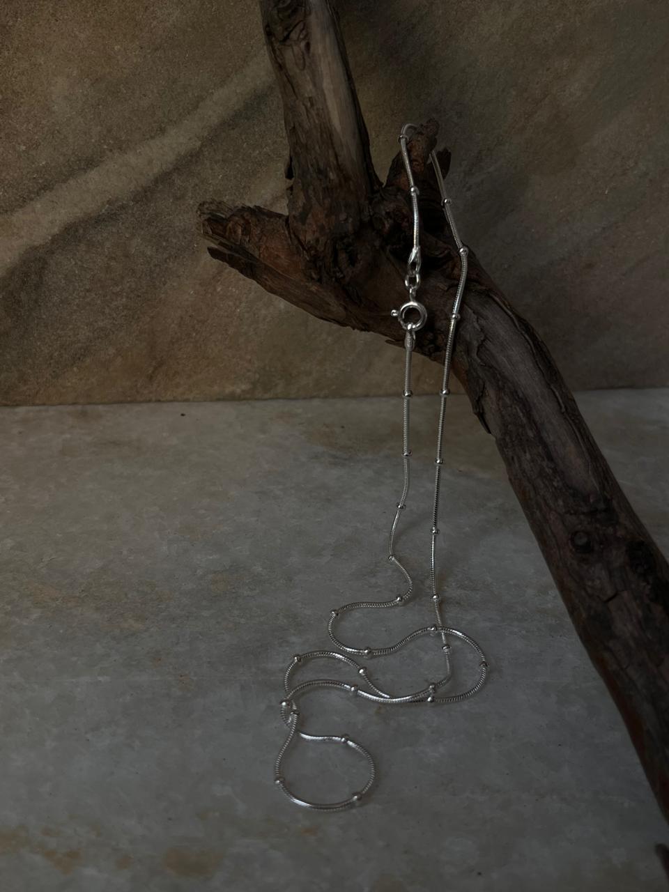 Snake Dot 925 Sterling Silver Chain