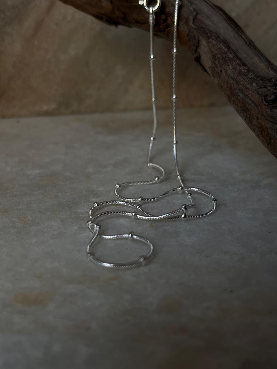 Snake Dot 925 Sterling Silver Chain