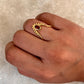 Gold Vermeil Garnet Vanki 925 Sterling Silver Ring