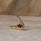 Gold Vermeil Garnet Vanki 925 Sterling Silver Ring