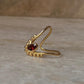 Gold Vermeil Garnet Vanki 925 Sterling Silver Ring