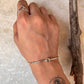 Aquamarine Boho Rawa 925 Sterling Silver Bangle