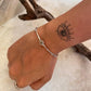 Aquamarine Boho Rawa 925 Sterling Silver Bangle