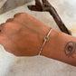 Aquamarine Boho Rawa 925 Sterling Silver Bangle