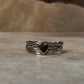 Wire Wrap Heart Handcrafted Band 925 Sterling Silver Ring