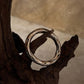 Hammered Thick Molten Chunky Band 925 Sterling Silver Ring