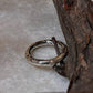 Hammered Thick Molten Chunky Band 925 Sterling Silver Ring