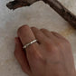 Hammered Thick Molten Chunky Band 925 Sterling Silver Ring
