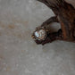 Baroque Pearl Heart Rustic Fusion Handcrafted 925 Sterling Silver Ring