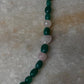 Love & Abundance Rose Quartz Heart & Green Onyx Tumble 925 Sterling Silver Bracelet
