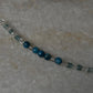 Apatite & Clear Quartz 925 Sterling Silver Bracelet