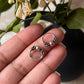 Antique 925 Sterling Silver Hoops - design 6