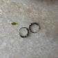 Antique 925 Sterling Silver Hoops - design 5
