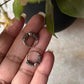 Antique 925 Sterling Silver Hoops - design 1