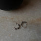 Antique 925 Sterling Silver Hoops - design 8