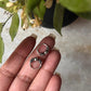 Antique 925 Sterling Silver Hoops - design 6