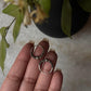 Antique 925 Sterling Silver Hoops - design 5