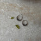 Antique 925 Sterling Silver Hoops - design 4