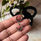 Antique 925 Sterling Silver Hoops - design 4