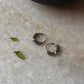 Antique 925 Sterling Silver Hoops - design 1