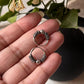 Antique 925 Sterling Silver Hoops - design 1
