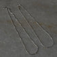 Sterling silver snake chain anklet with dot accents  