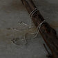 925 silver anklet with traditional snake dot pattern  