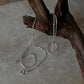 Handcrafted silver anklet with dotted snake design
