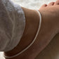 Daily wear sterling silver anklet with fox tail weave  