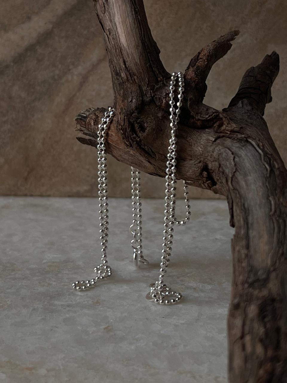 High polish silver dot anklet in sterling silver  